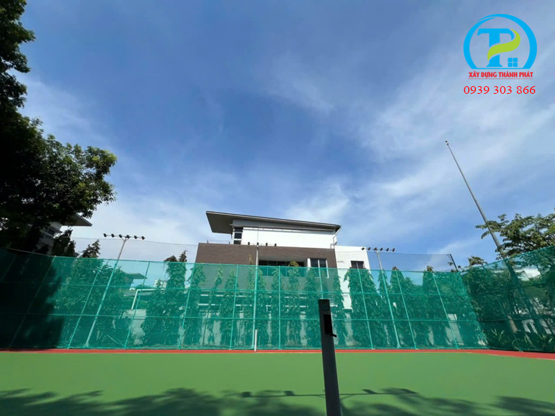 Báo giá thi công sân tennis tại Long An