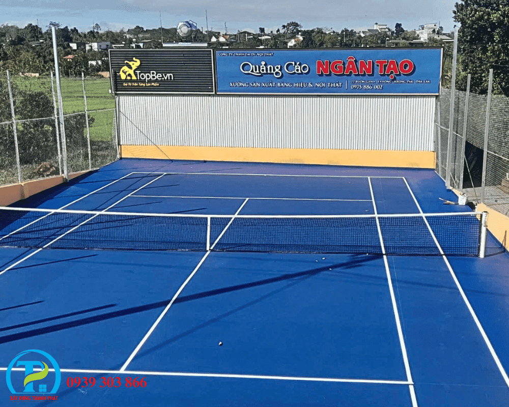 thi công sân tennis