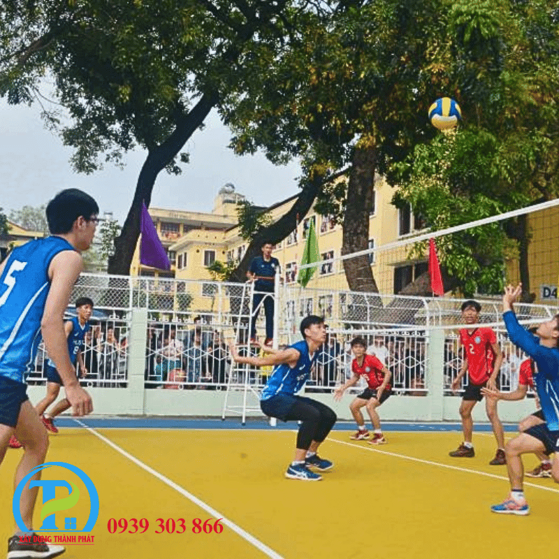 nhà thầu thi công sân bóng chuyền ở bình dương