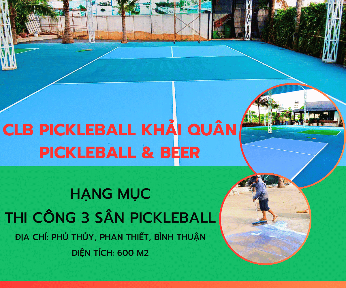 Công ty Xây Dựng Thành Phát - Nhà thầu thi công sân pickleball ở Long An Công ty Xây Dựng Thành Phát - Nhà thầu thi công sân pickleball ở Long An