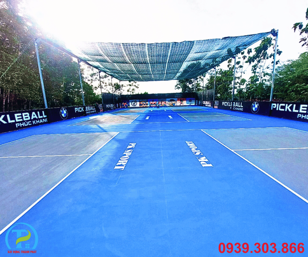 Xây Dựng Thành Phát thi công sân pickleball đạt chuẩn, uy tín