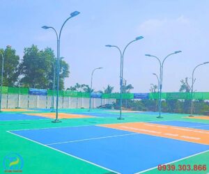 thi công sân pickleball tại ninh thuận