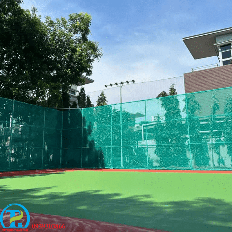 Thi công sân tennis tại Bình Thuận