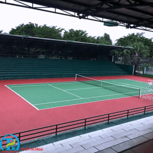 Thành Phát thi công sân tennis tại Pleiku đạt chuẩn kỹ thuật
