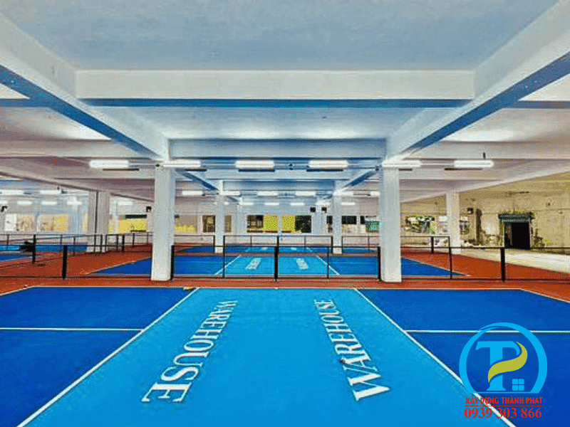 hướng dẫn thi công sân pickleball