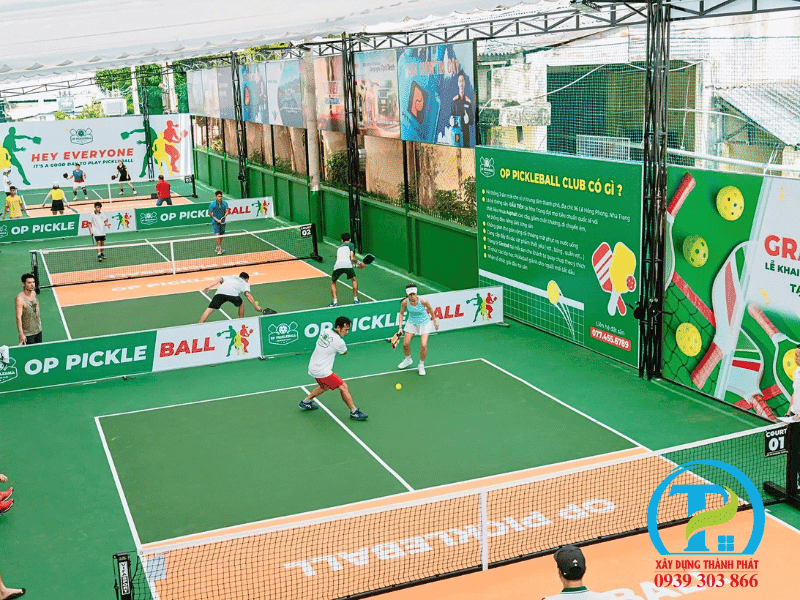Thi công sân pickleball Hồ Chí Minh chất lượng tại Thành Phát